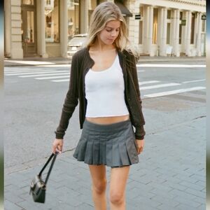 Brandy Melville Wrap Pleated Skirt